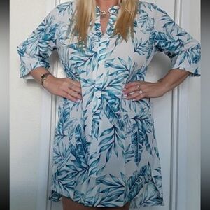 Women's Cover Up Shirt V-Neck Swimsuit Cover-up, Button Down